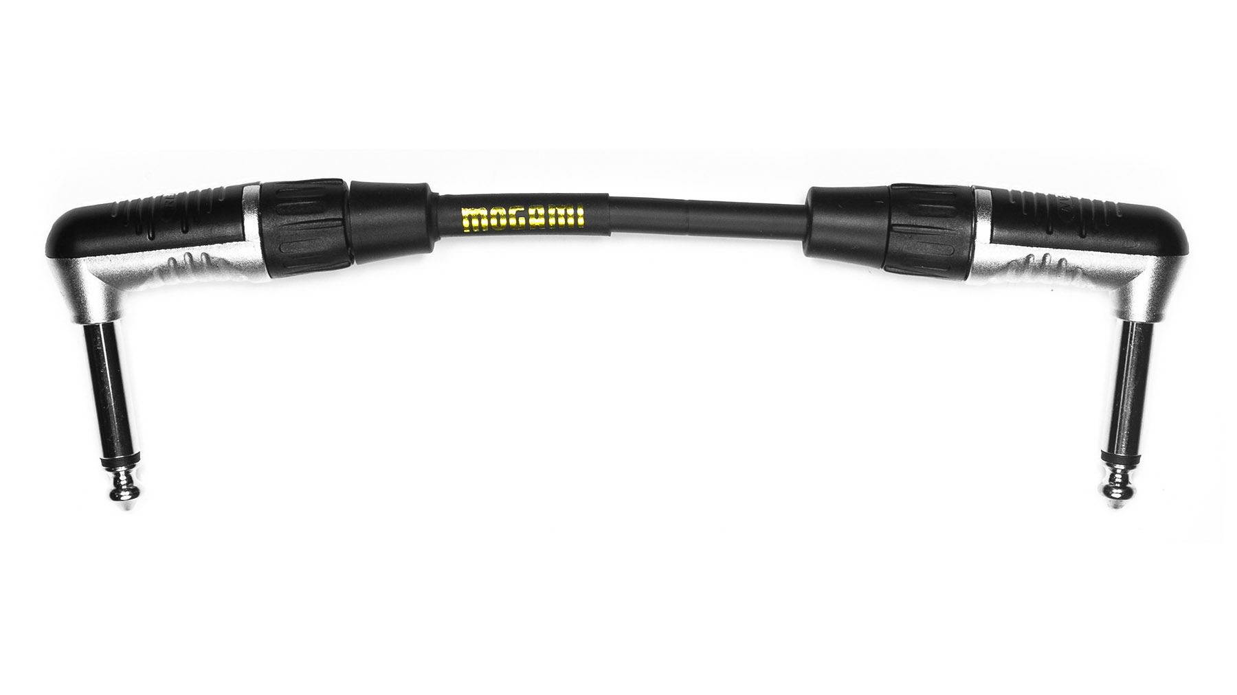 Mogami CorePlus 6" TS Male Right Angle to TS Male Right Angle Instrument Cable