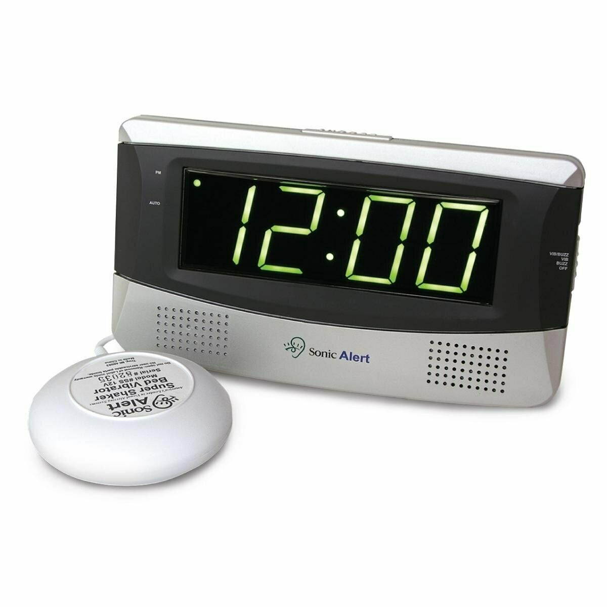 Sonic Bomb Sonic Boom Alarm Clock - WHITE SB300SS
