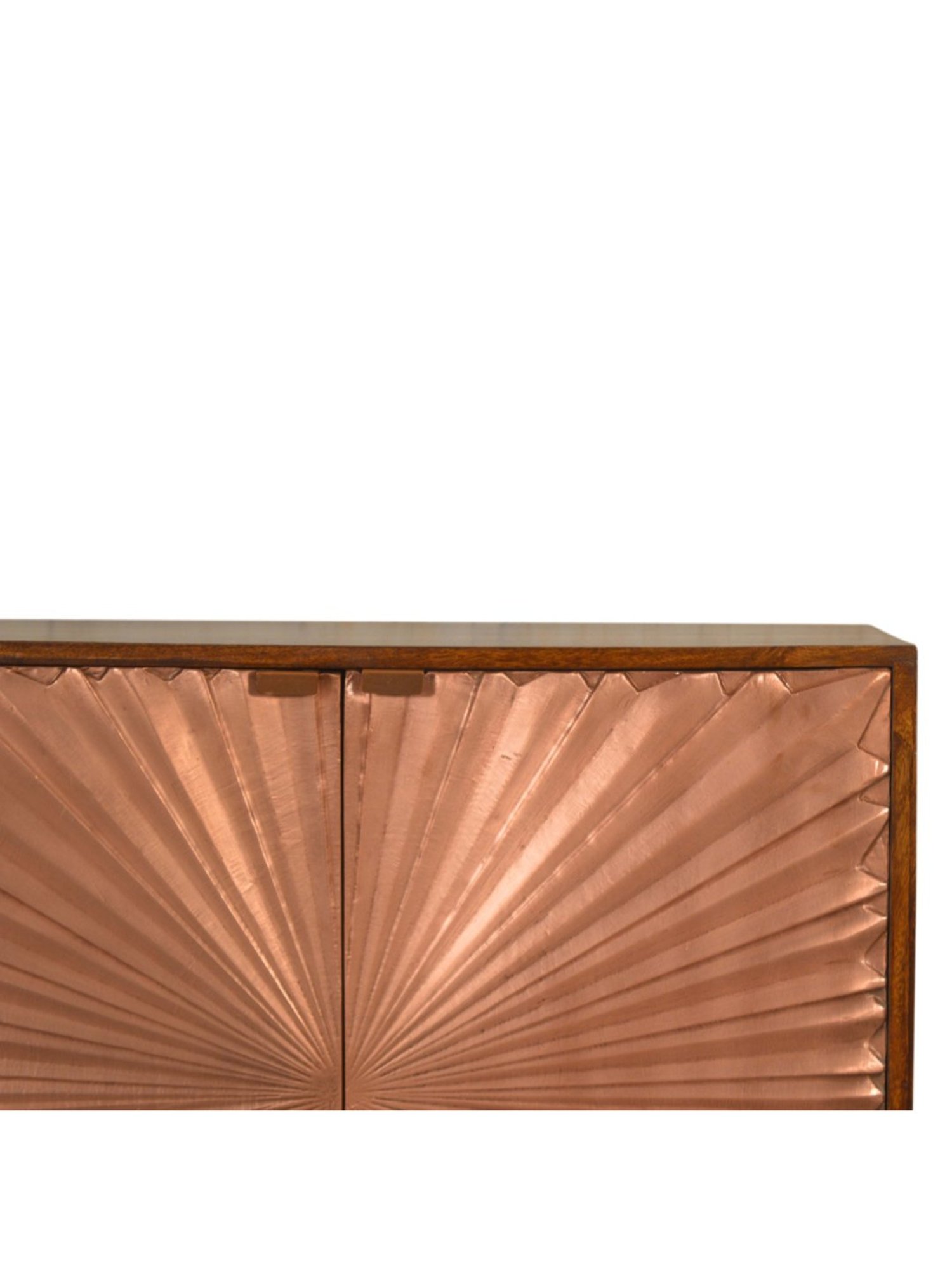 Artisan Furniture Manila Copper & Brown Wood Cabinet
