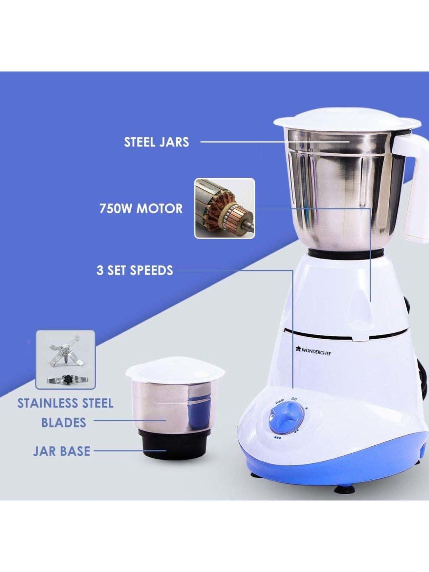 BLACK+DECKER BXCJ0101IN Citrus Juicer 30 Watt 1L (White)