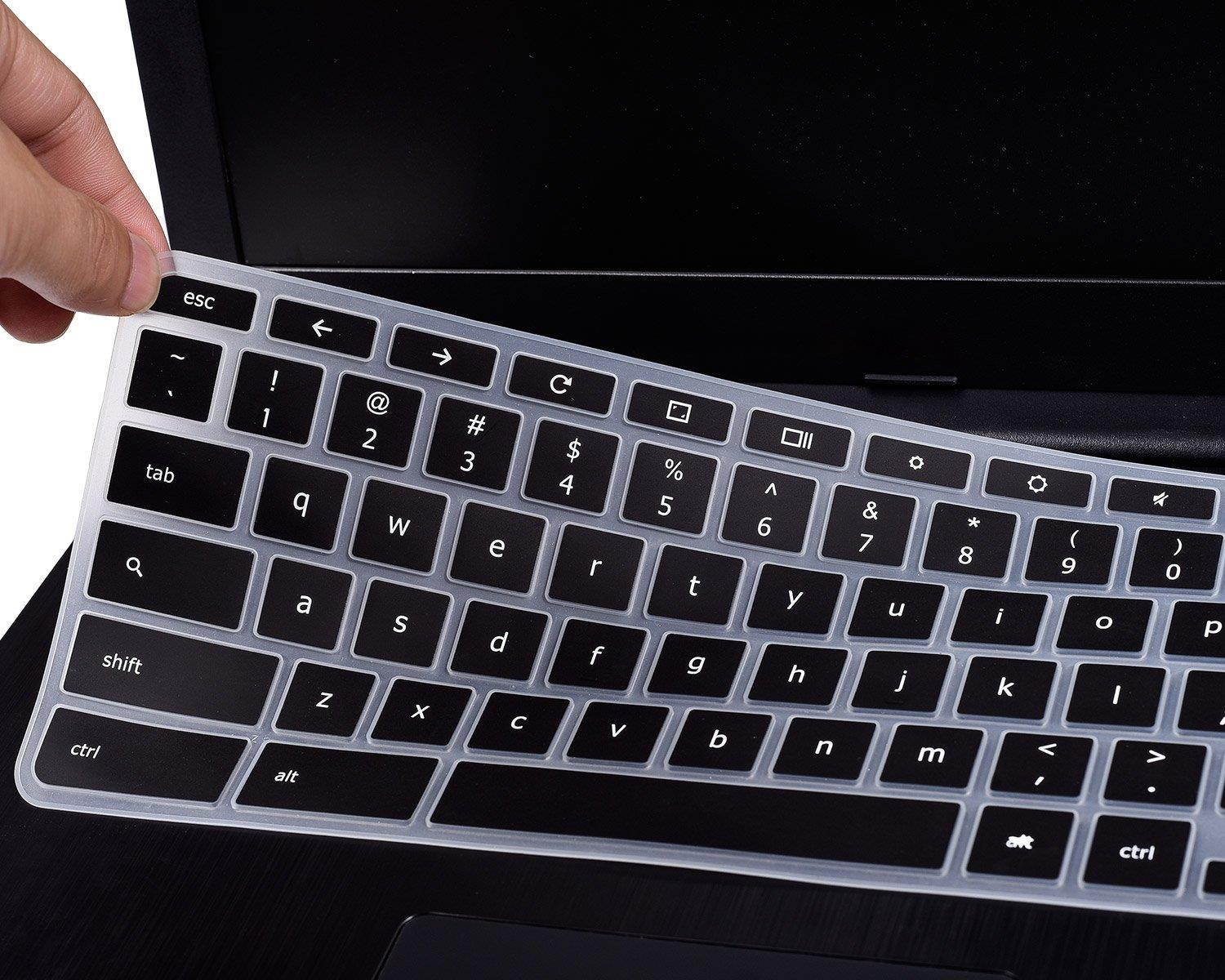 CaseBuy Acer Chromebook R 13 Keyboard Protector Skin Cover for 2017 Acer Premium R11/11.6" Acer Chromebook 11 CB3-131/Chromebook R 11 CB5-132T/13.3" Chromebook R 13 CB5-312T (Black)