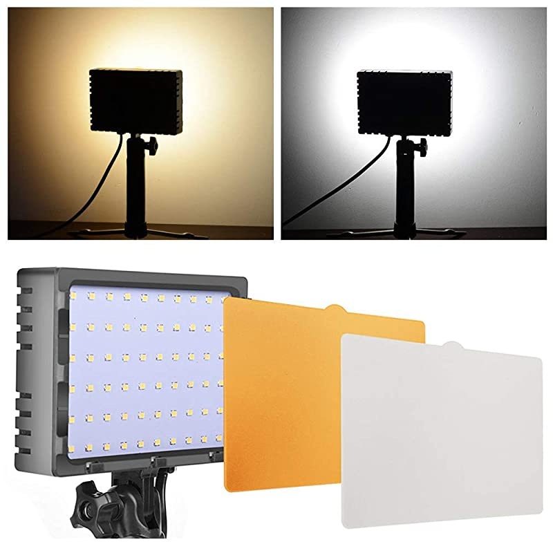 2 Sets Photography Continuous 60 LED Portable Light Lamp for Table Top Photo Studio with Color Filters