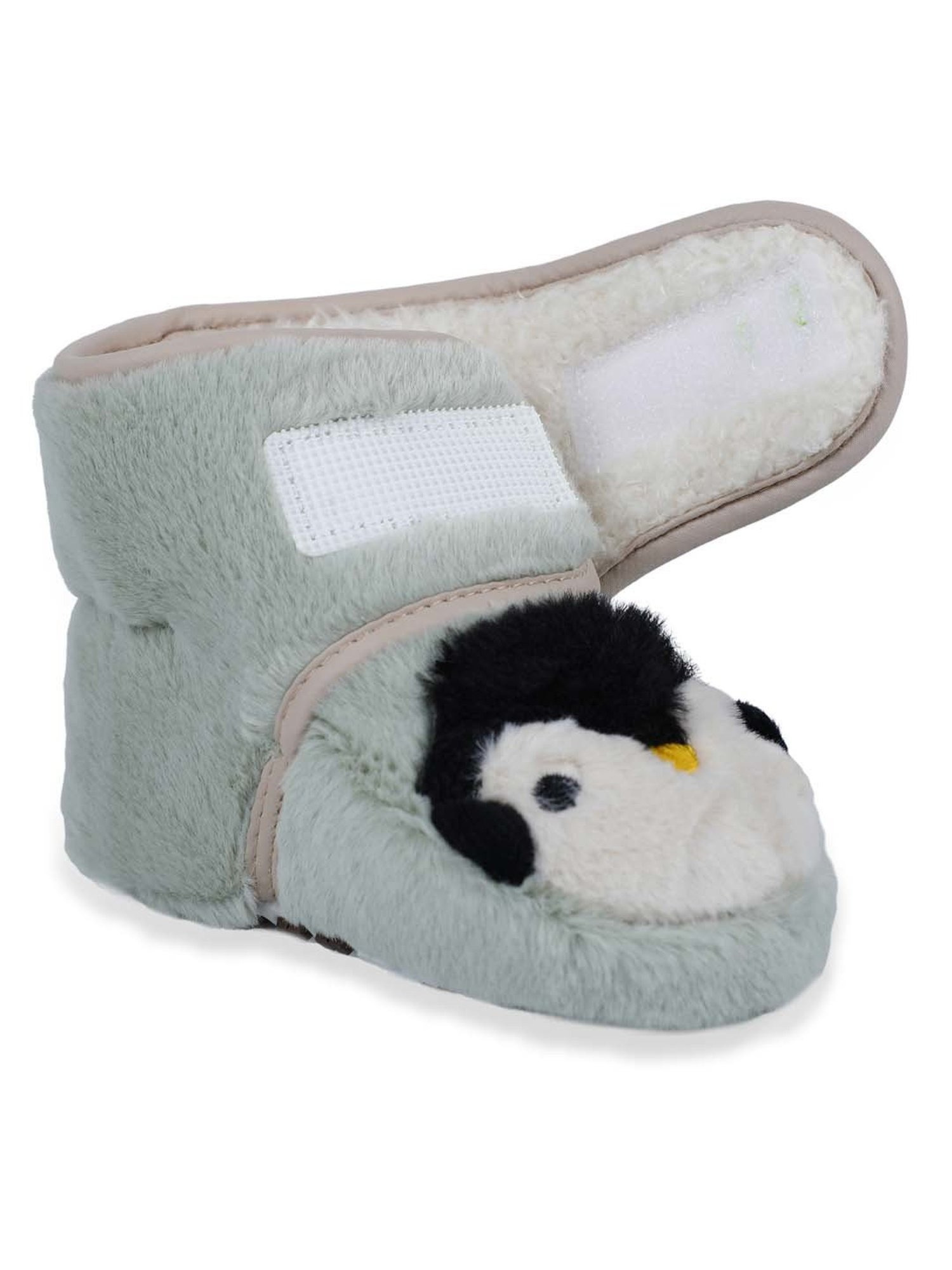 Baby Moo Kids Green & Black Casual Booties