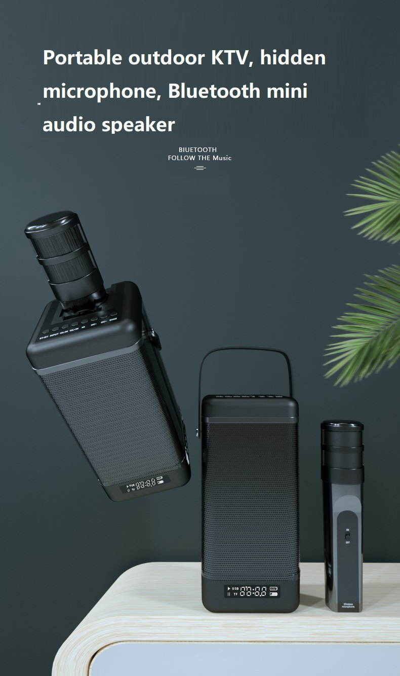 Tablet Mobile Phone And Computer Bluetooth With Microphone Hi Fi Sound Speaker