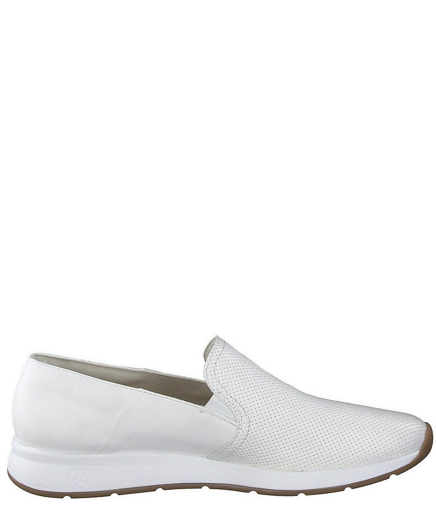 Paul Green Ivy Leather Woven Embossed Slip-On Loafers