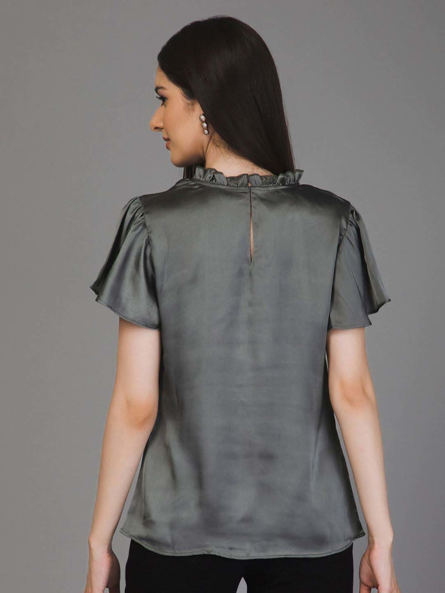 PURYS Grey Regular Fit Top