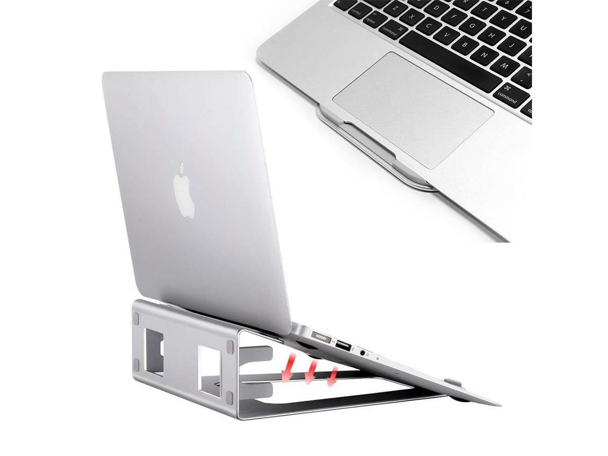 Baseltek Aluminum Laptop Elevator Cooling Platform Stand for Macbook Air Pro and iPad