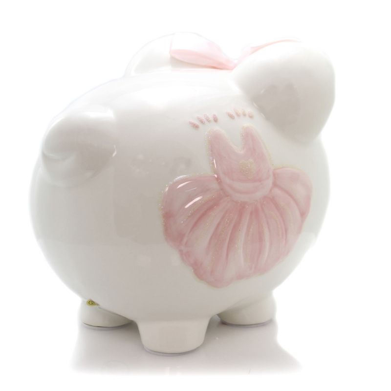 Bank 7.5" Sparkle Dress Piggy Bank Money Fairy Tale  -  Decorative Banks