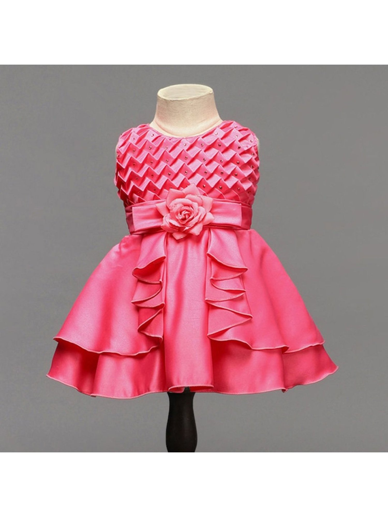 The Magic Wand Kids Pink Embellished Dress