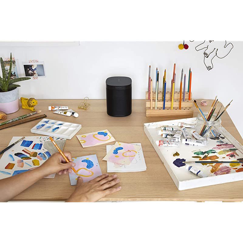 One Gen 2 Voice Controlled Smart Speaker with  Alexa Builtin Black