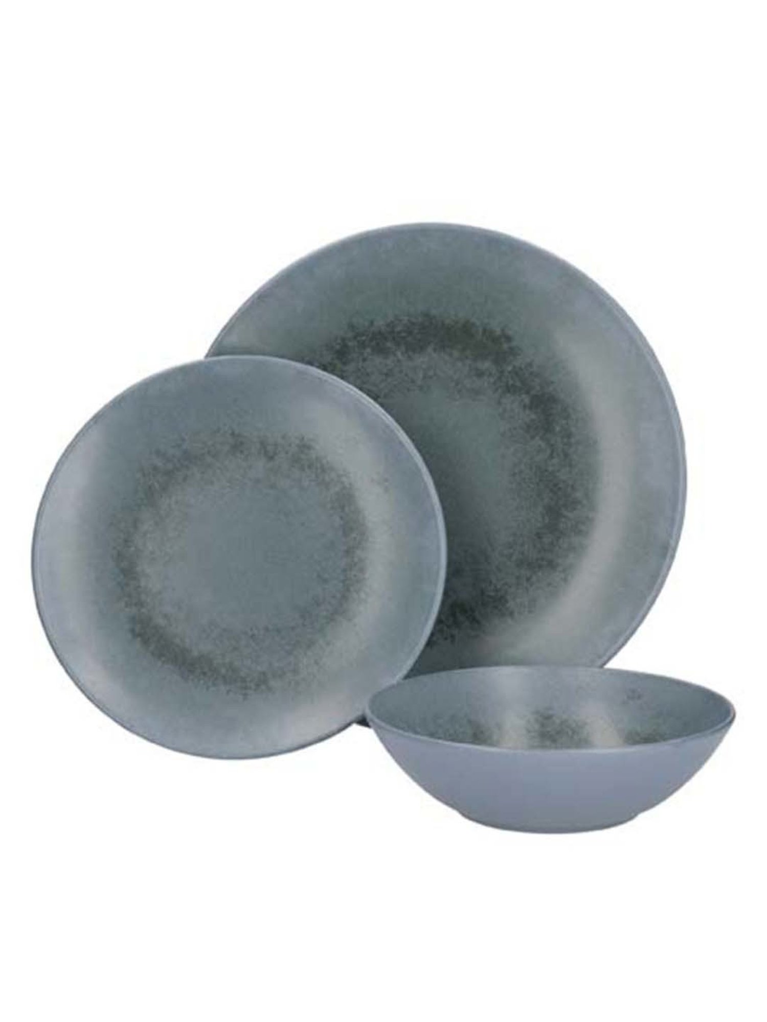 Mikasa Reactive Grey Stoneware Dinner Set