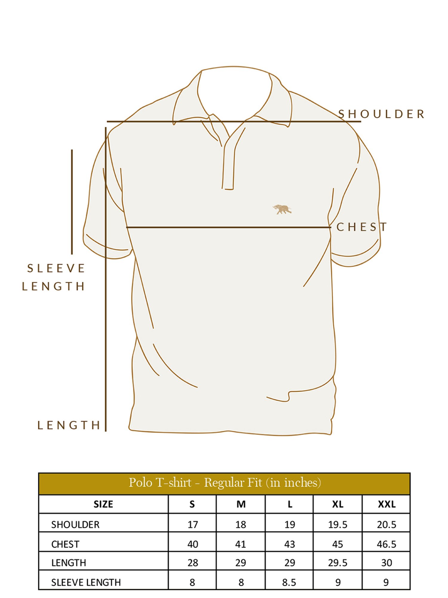 ANDAMEN Yellow Regular Fit Printed Cotton Polo T-Shirt