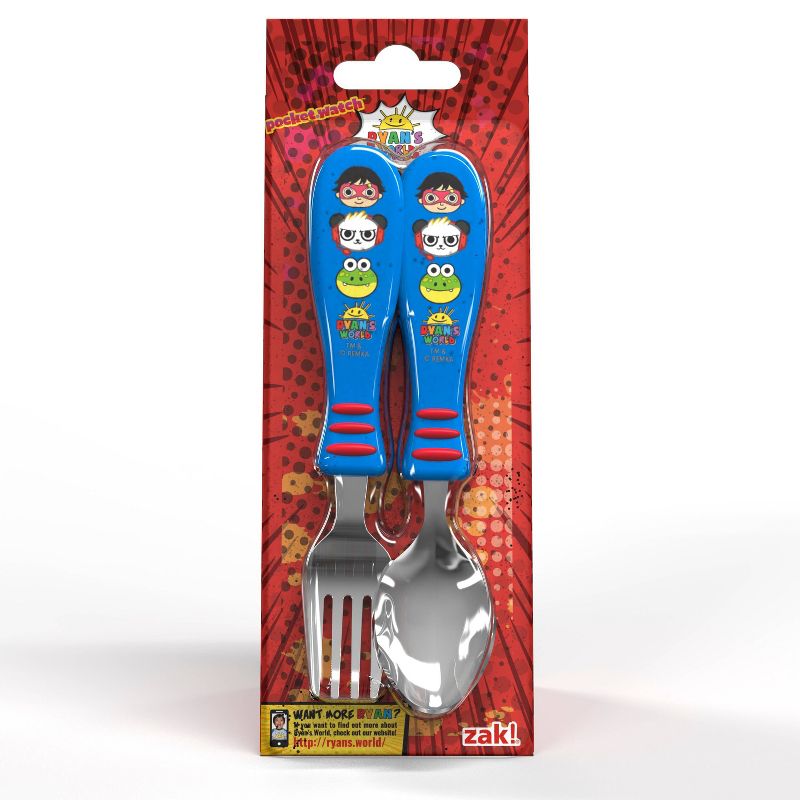 Ryan's World 2pc Stainless Steel Silverware Set - Zak Designs