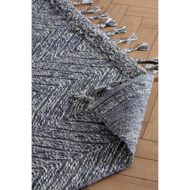 5'x8' Petra Area Rug Blue/Gray/Ivory - Anji Mountain