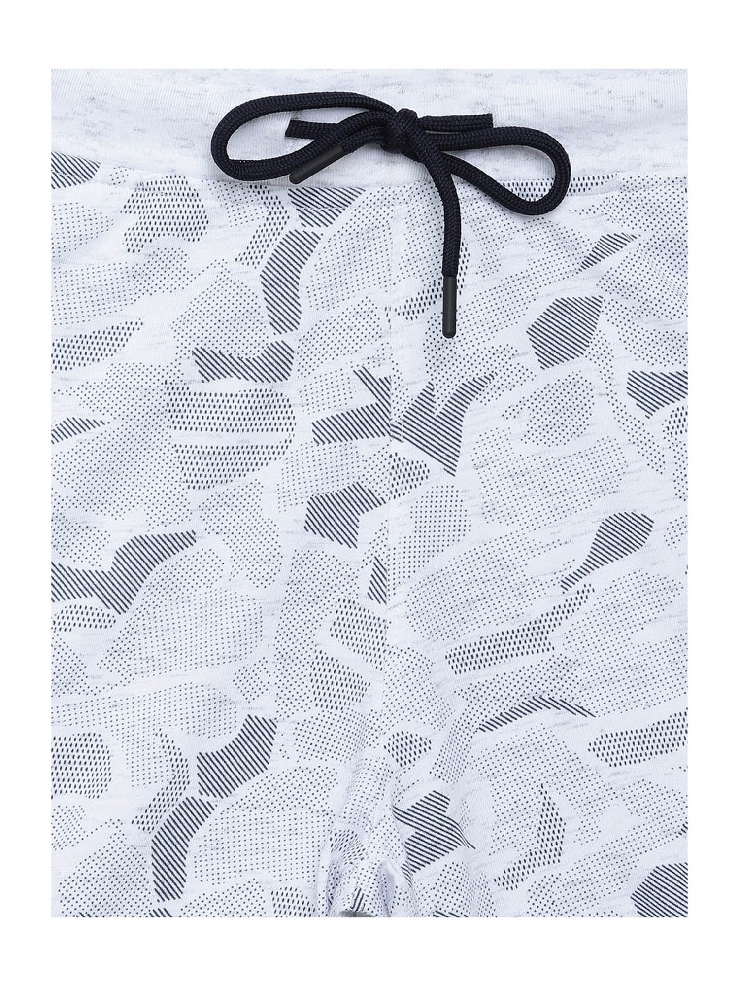 Octave Boys Grey & White Camouflage  Shorts