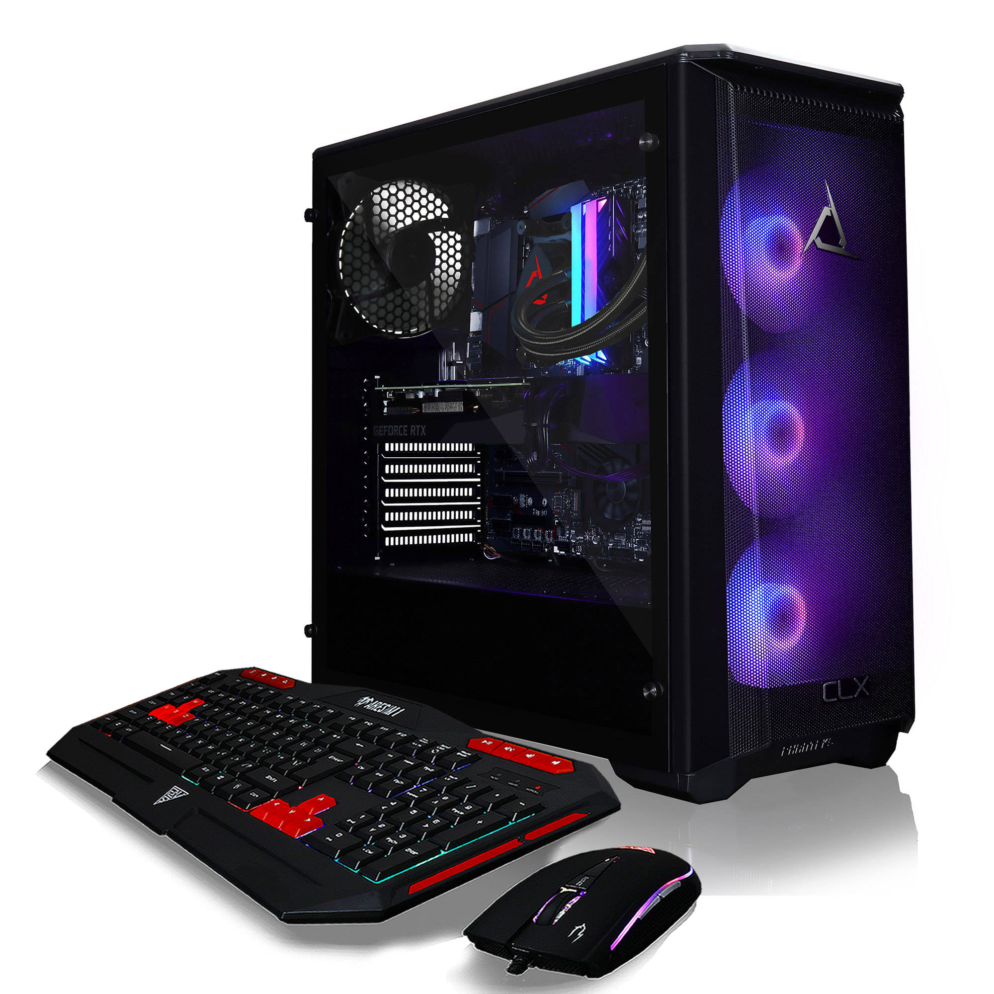 CLX SET Gaming Desktop - AMD Ryzen 9 3950X Processor, 32GB DDR4 Memory, NVIDIA GeForce RTX 3080 Graphics, 480 GB SSD, 3 TB HDD, WiFi, Windows 10 Home 64-bit