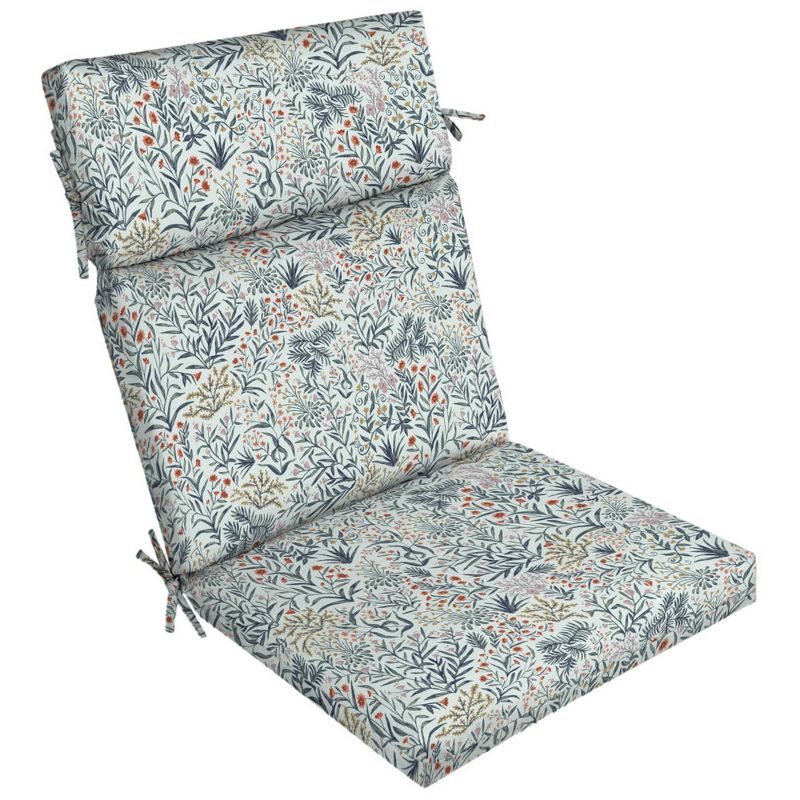 Pistachio Botanical Outdoor Dining Chair Cushion Green - Arden Selections