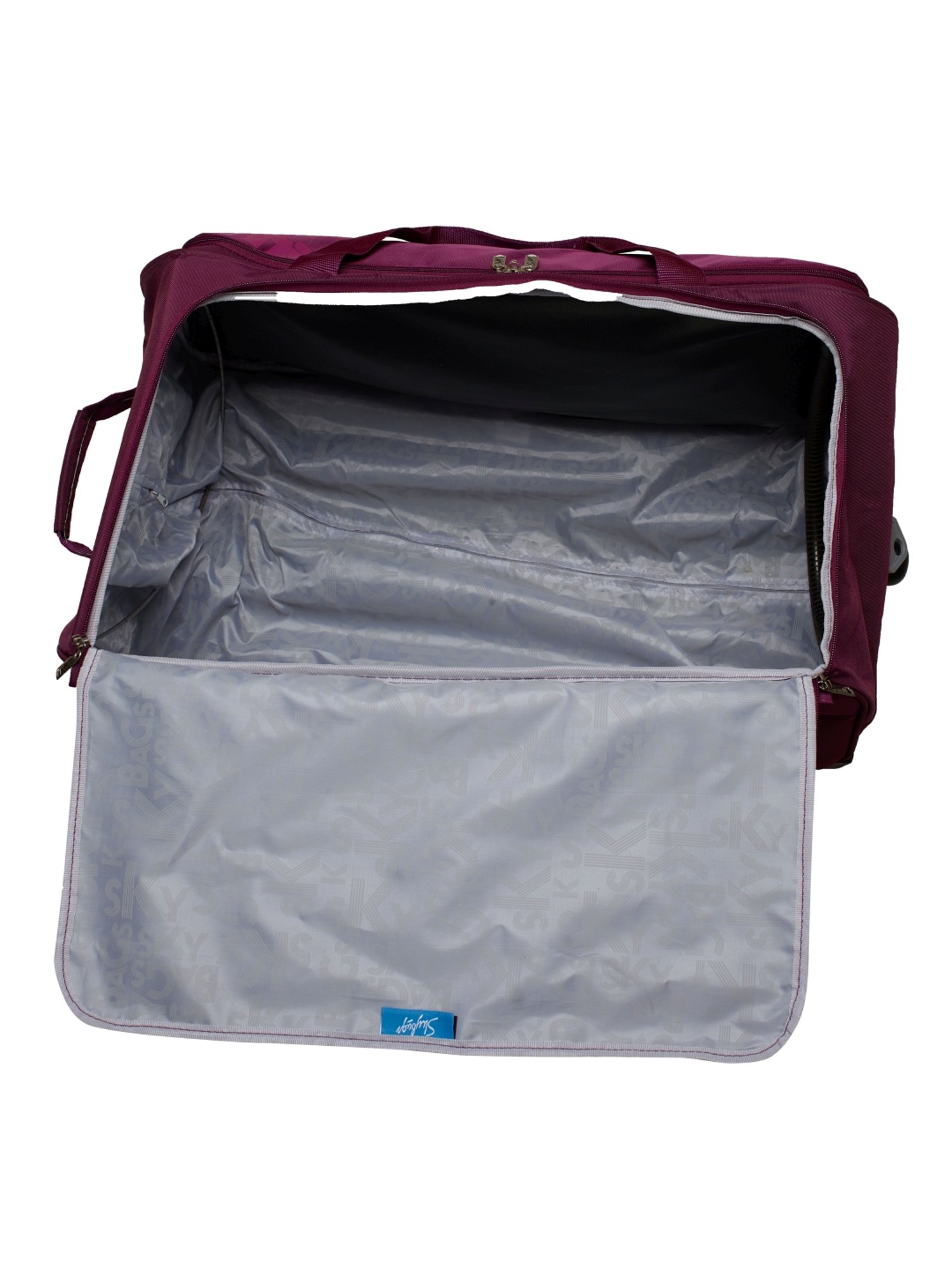 Skybags Casper Orchid Purple 2 Wheel Large Soft Duffle Trolley - 67 cm
