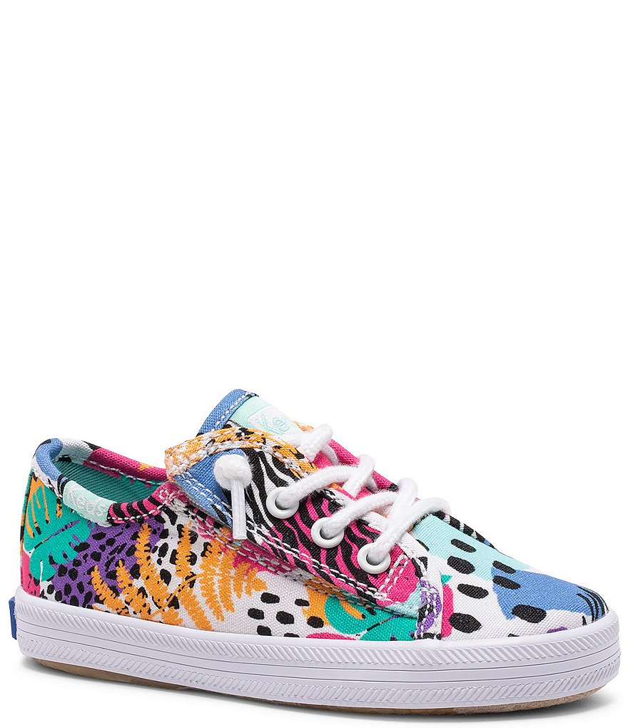 Keds Girls' Kickstart Jr Purple Floral Sneakers (Infant)