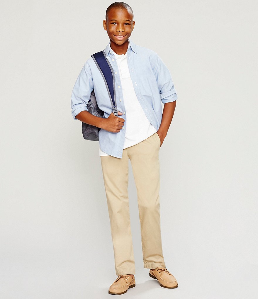 Class Club Big Boys 8-20 Modern-Fit Comfort Stretch Synthetic Pants