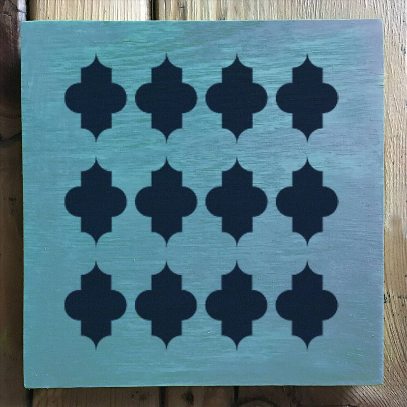 Stencil1 Quatrefoil Repeating - Stencil 5.75" x 6"