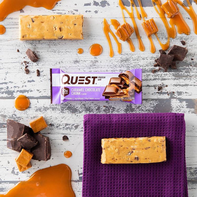 Quest Caramel Chocolate Chunk Protein Bar - 4ct