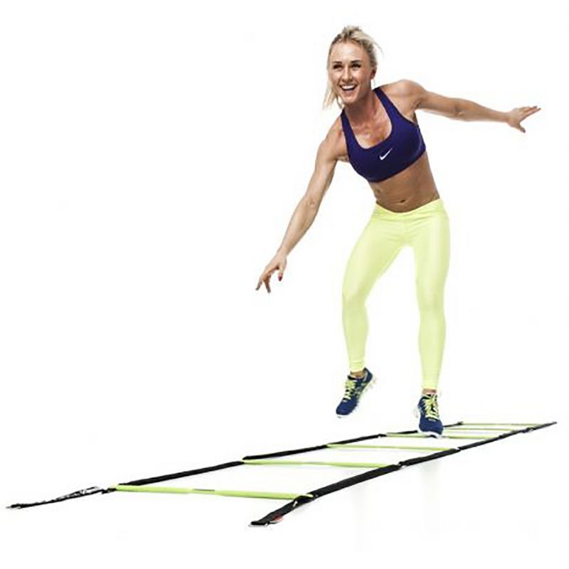 Escape Fitness USA 10 Foot Long Speed and Agility Ladder for Precise Total Body Fitness Training with Carry Bag