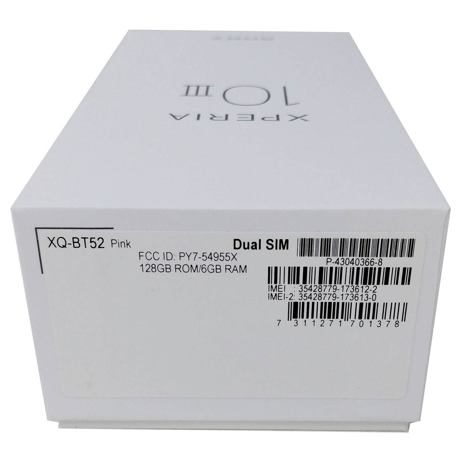 Sony Xperia 10 III 5G XQ-BT52 Dual SIM 128GB Factory Unlocked 6 in OLED Display 6GB RAM Triple Camera Smartphone - White - International Version