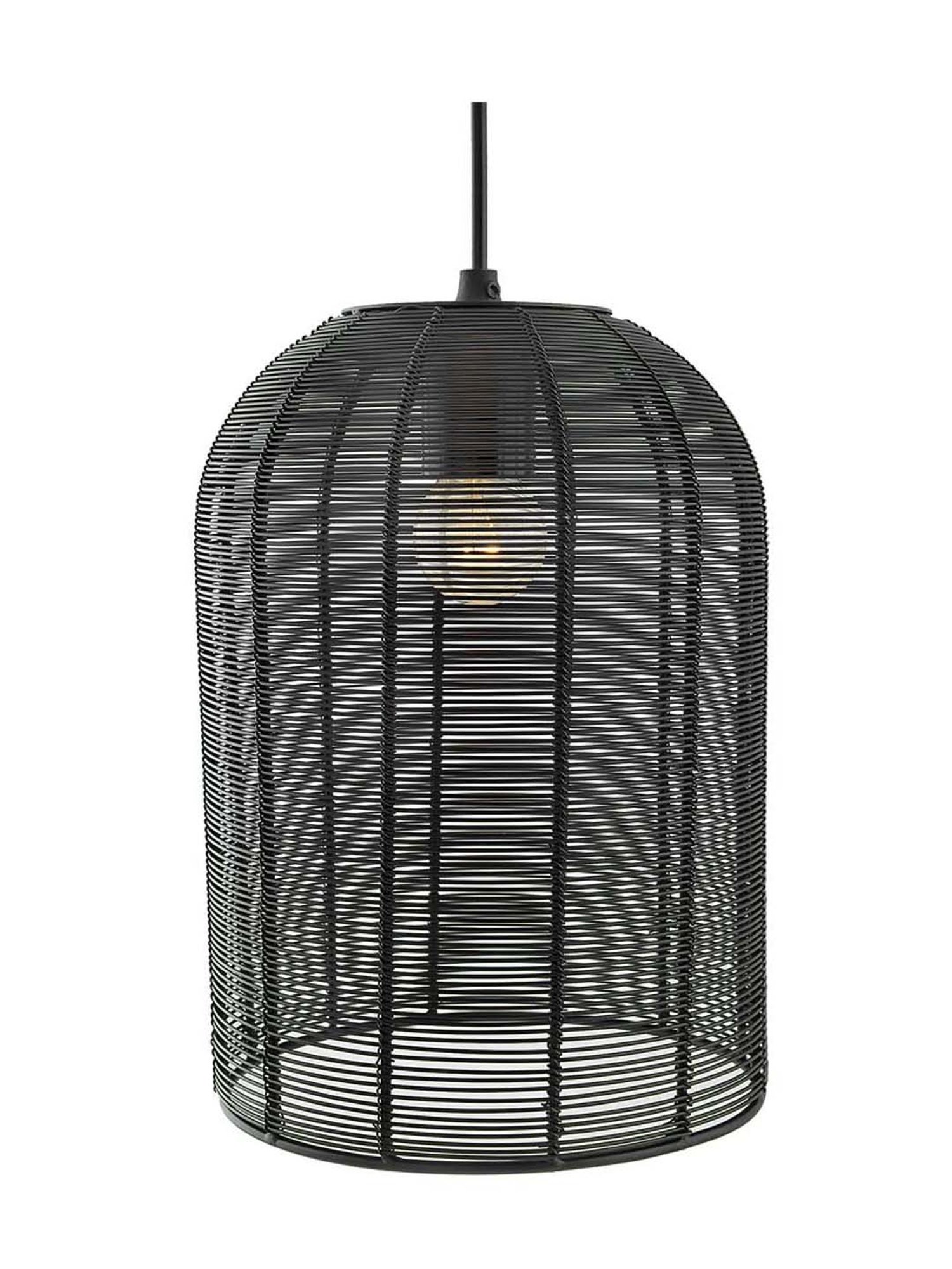 Homesake Black Wire Meshed Hanging Lamp - Set of 1