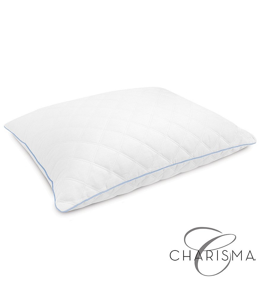 Charisma Set of 2 Gel-Infused Memory Foam Cluster Jumbo Pillow