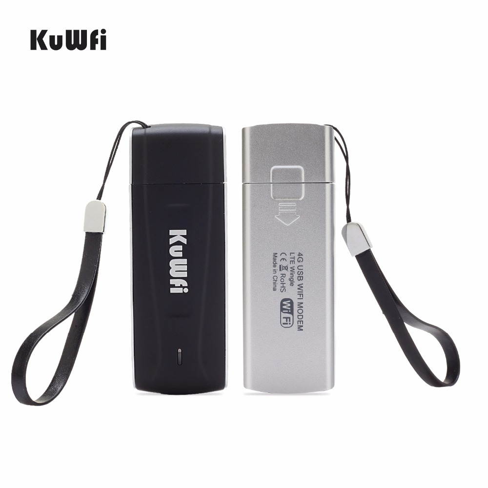 KuWFi Unlocked Pocket 4G LTE USB Modem Router mobile WiFi Router Network Hotspot 3G 4G WiFi Modem Router with SIM Card Slot Support LTE B1/B3/B5 WiFi for Car outdoor Not applicable T-Mobile