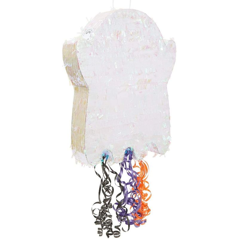 Spooky Central Small Ghost Pinata for Halloween Party (13 x 16.5 x 3 In)