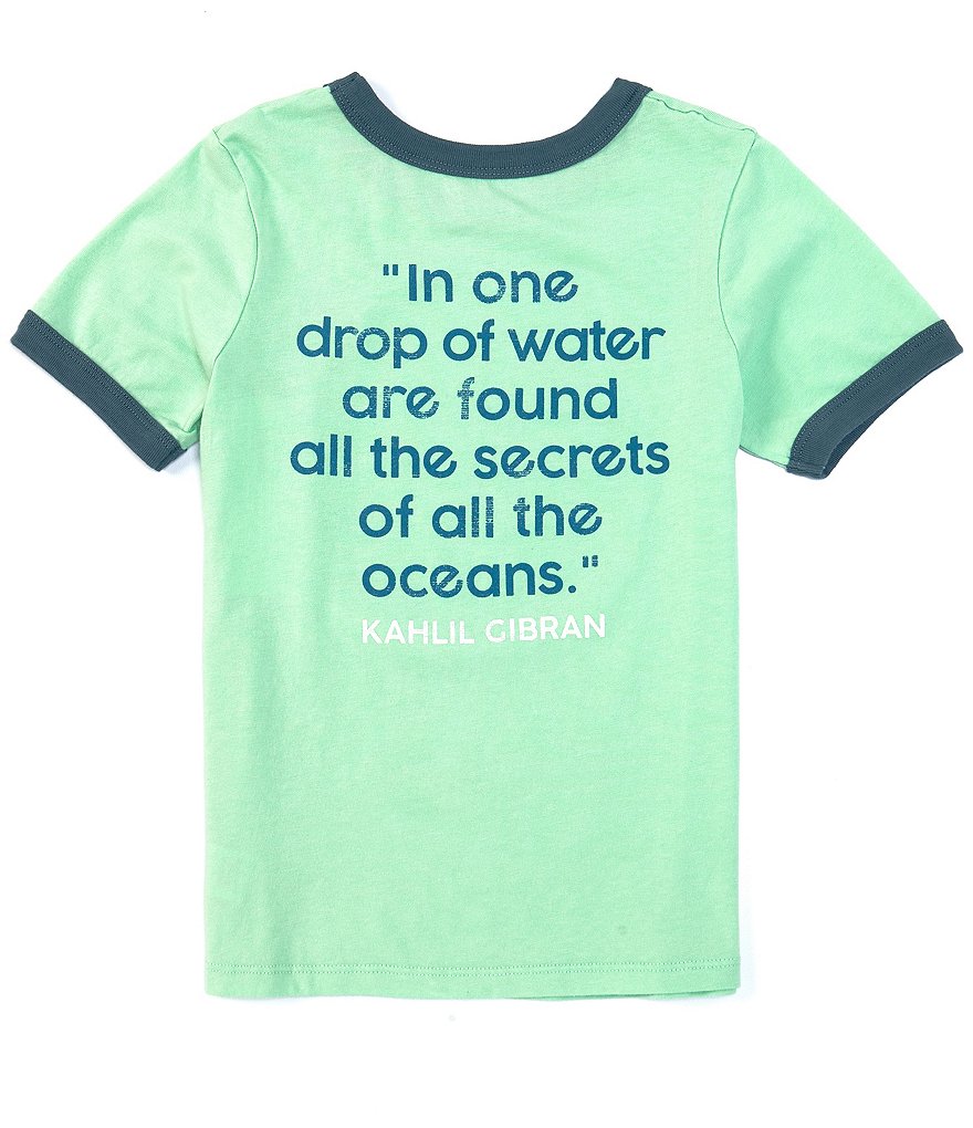 Peek Little/Big Boys 2T-12 Short-Sleeve Keep It Blue Ocean Graphic Tee