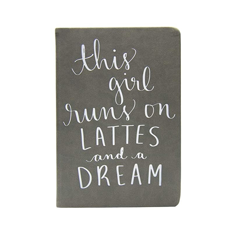 Journal 6quot x 8quot Gray Lattes and a Dream Gray
