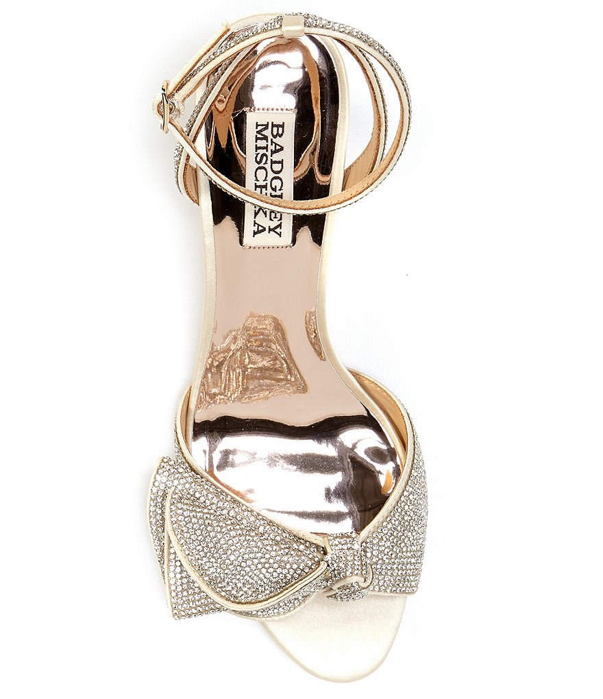 Badgley Mischka Remi Crystal Embellished Detail Dress Sandals