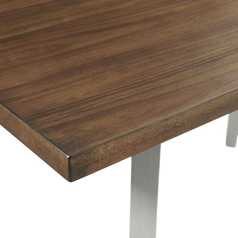 5pc Bedford Counter Height Dining Set and 4 Chairs Brown/Cream - Picket House Furnishings