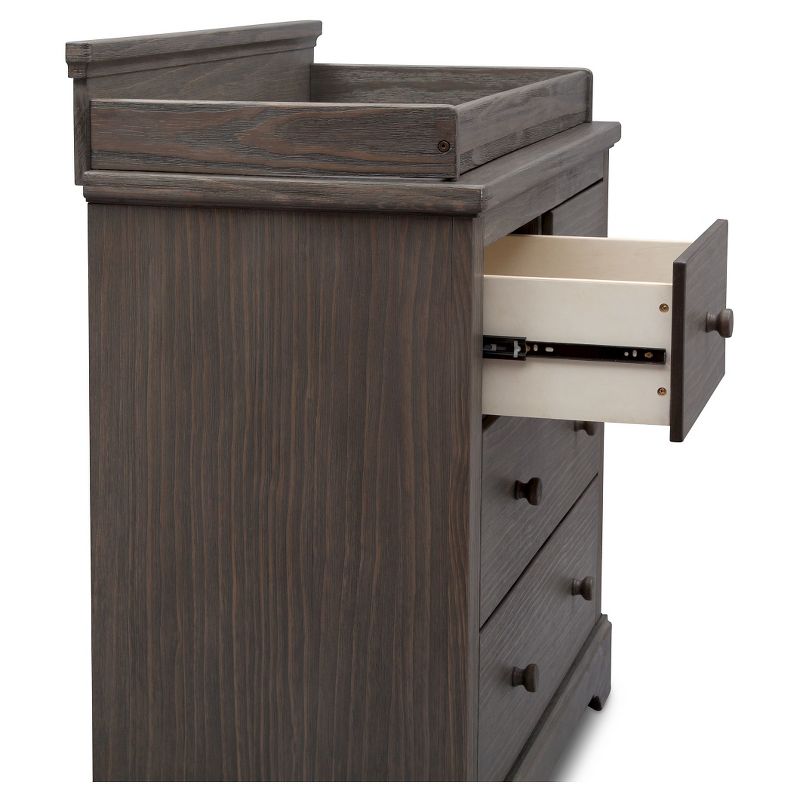 Simmons Kids' SlumberTime Paloma 4 Drawer Dresser with Changing Top - Rustic Gray