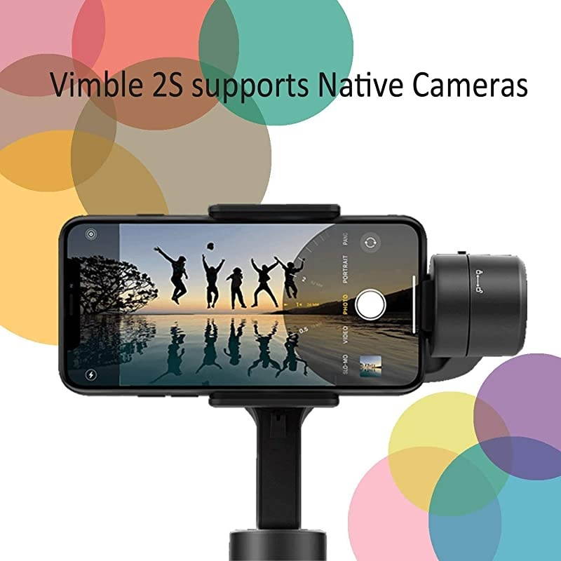 3Axis Gimbal Stabilizer for iPhone 11 Xs Max XR X 8 7Plus 6 Smartphone Vlog Youtuber Samsung Galaxy Note1010+ S10+ S9 POV Hitchcock Panorama Face Object Tracking Timelapse  Vimble 2S