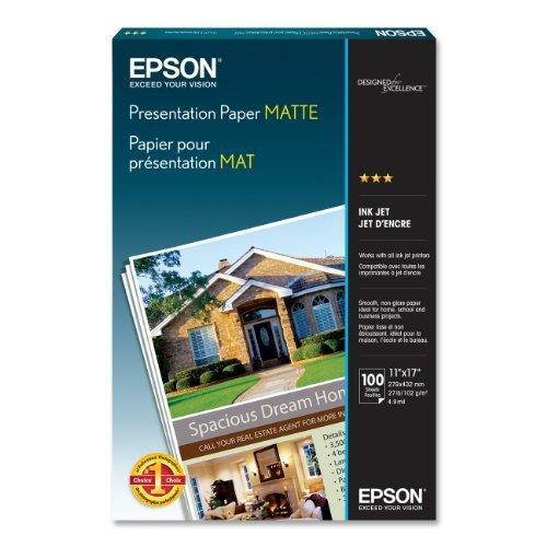 Epson Presentation Paper MATTE (8.5x14 Inches, 100 Sheets) (S041067)
