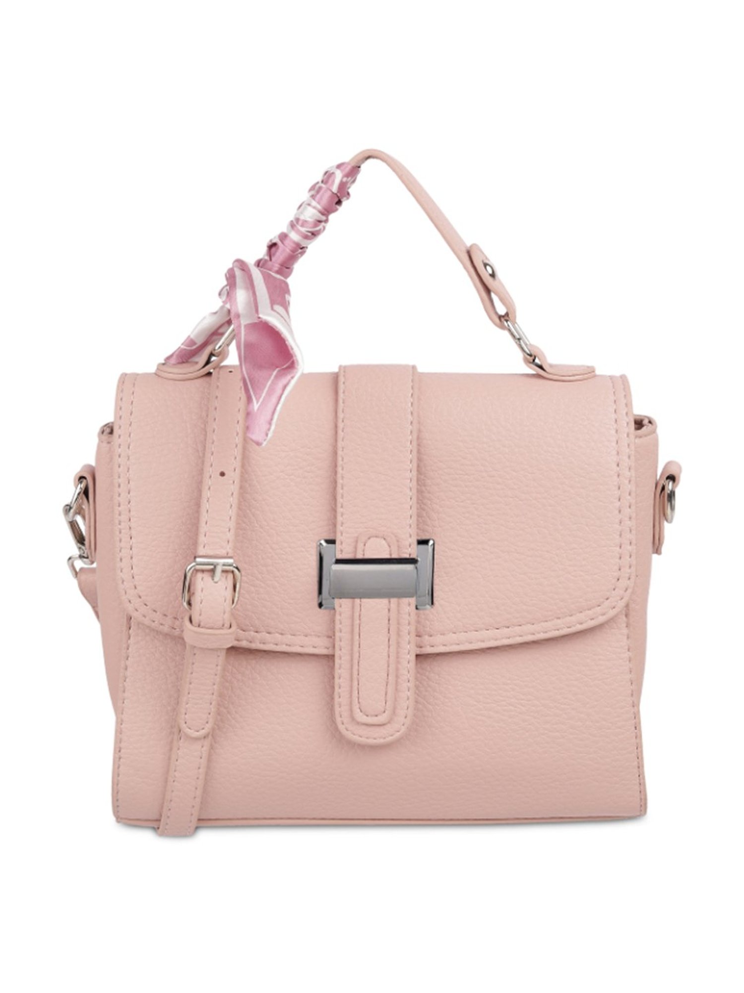 Favore Tan Solid Medium Satchels