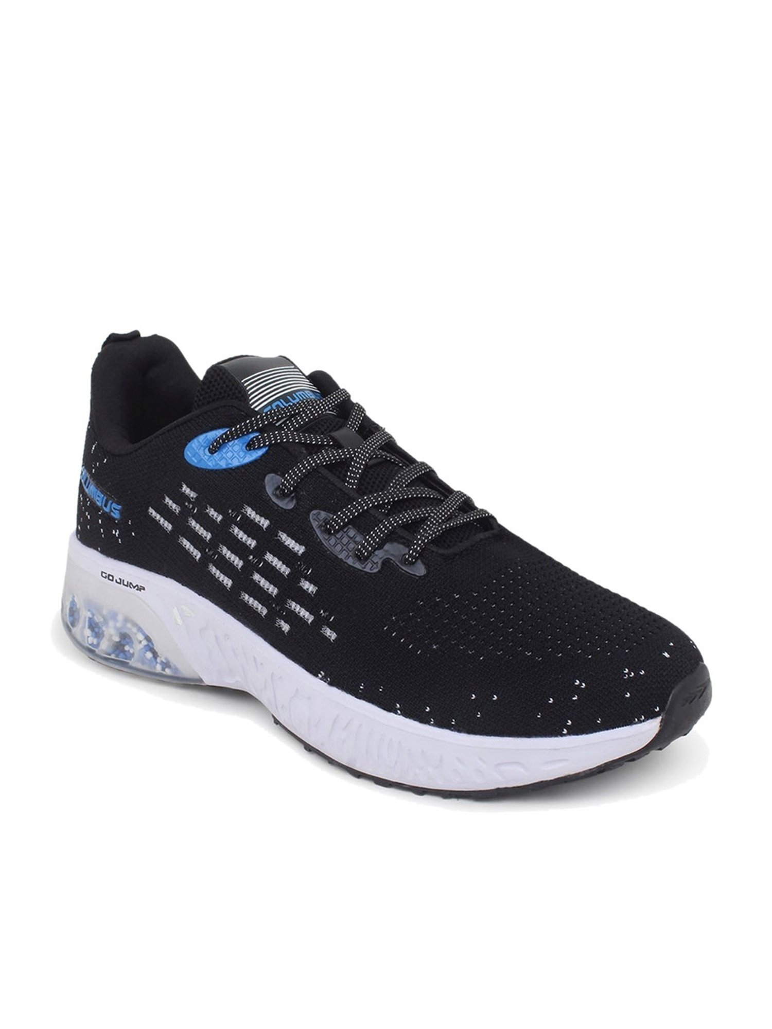 Columbus Men's Black Running Shoes