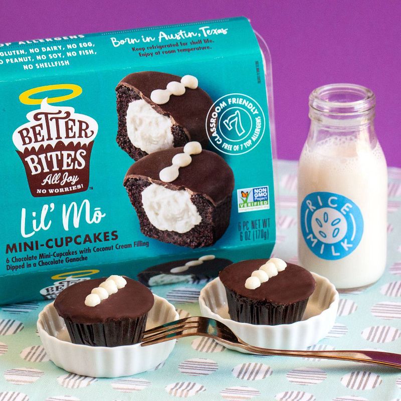Better Bites Gluten Free Vegan Lil' Mo Mini Cupcakes - 6ct