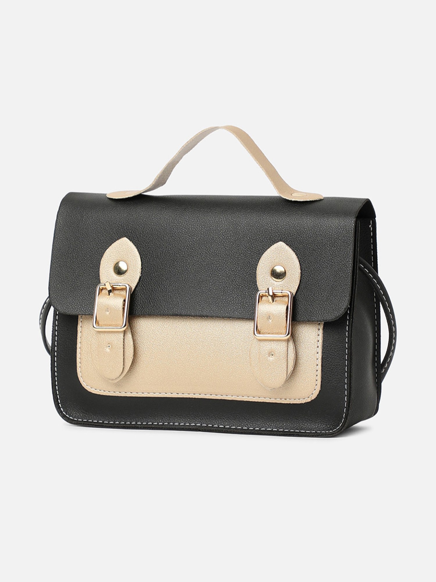 HauteSauce Black Medium Satchel Handbag