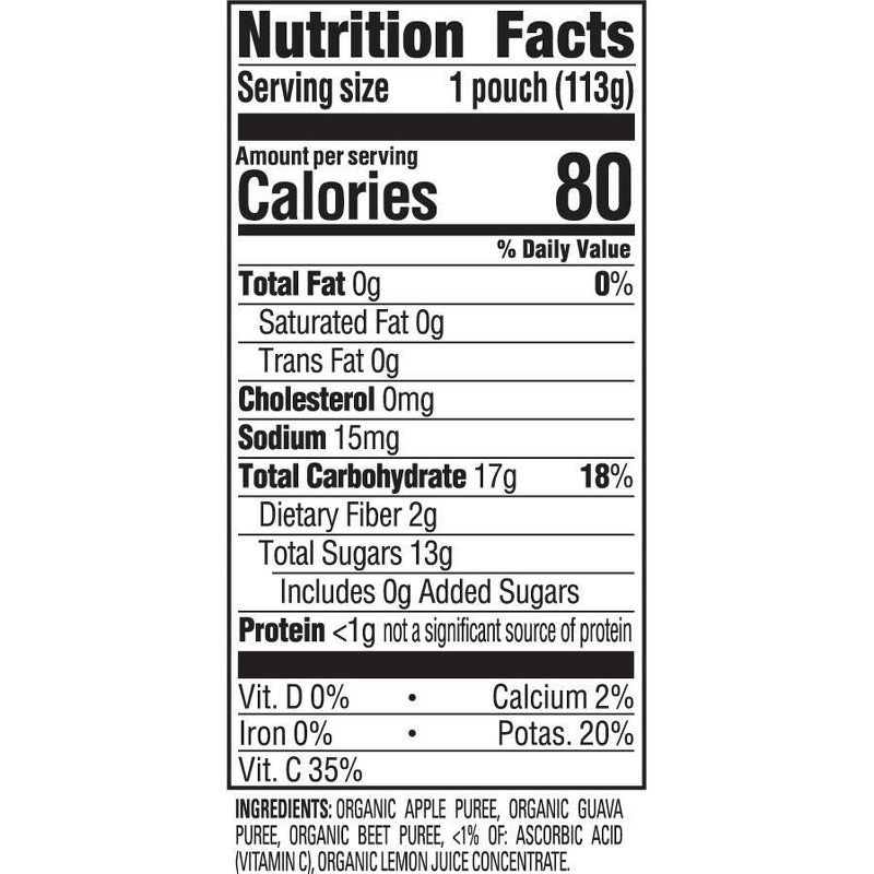 HappyBaby Clearly Crafted Apples Guavas & Beets Baby Food - 4oz