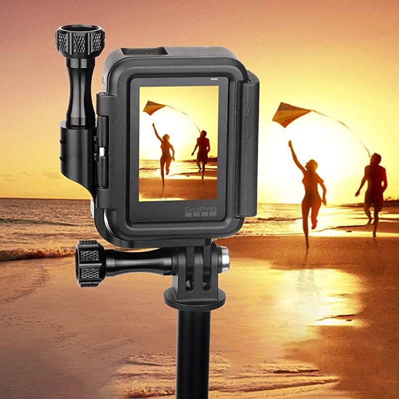 90 Degree Adapter Elbow Mount Elbow Fitting Compatible with gopro 7 6 5Original ShellVertical Photography Video Portrait Mode Helmet Mount Chest Mount