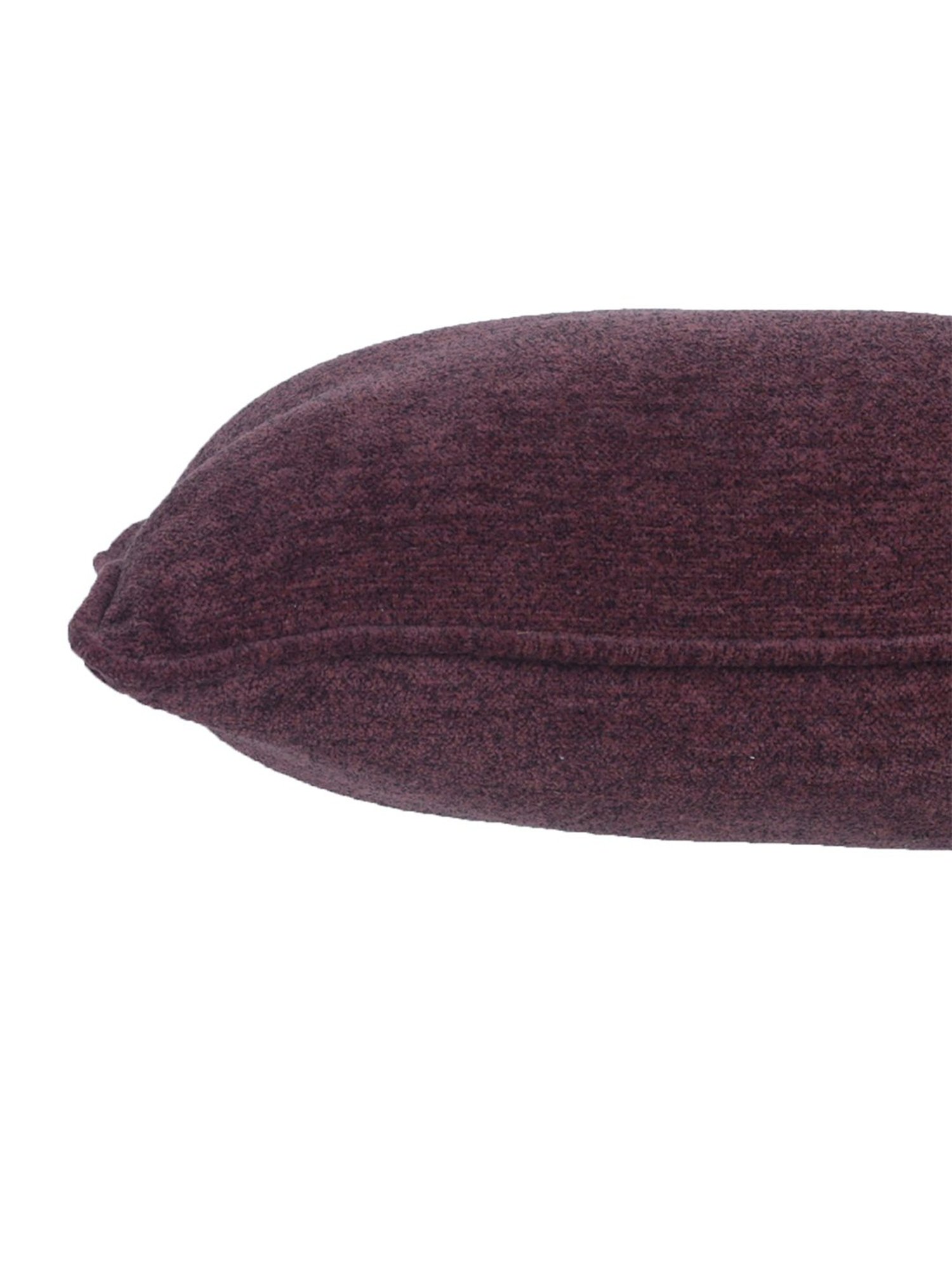 Maspar Colorart Charlotte Solid Purple 110 TC Cotton Blend Cushion Cover