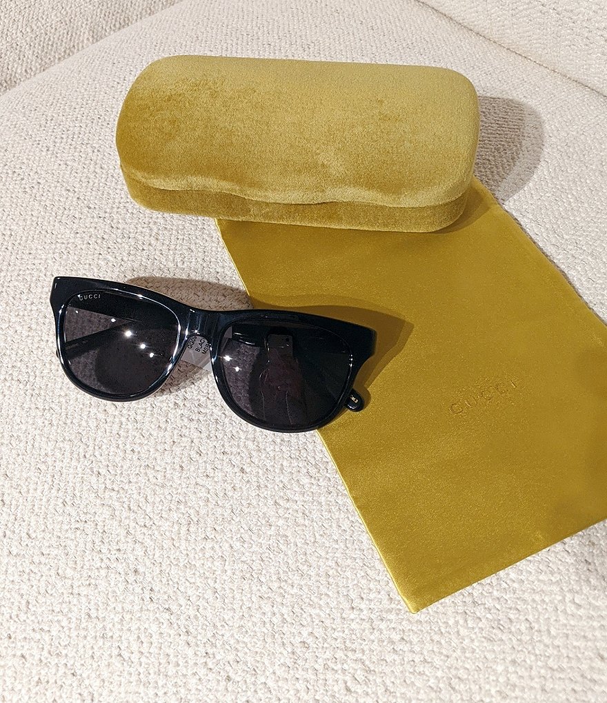 Gucci Men's Gg0980s Rectangular 55mm Sunglasses