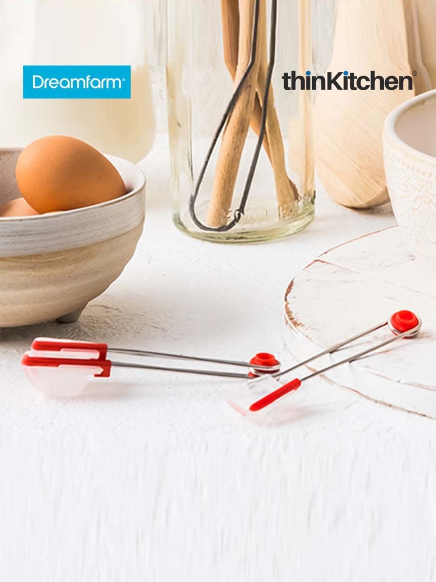 Dreamfarm Red Polypropylene Levoons Self-Leveling Measuring Spoon - Set of 4