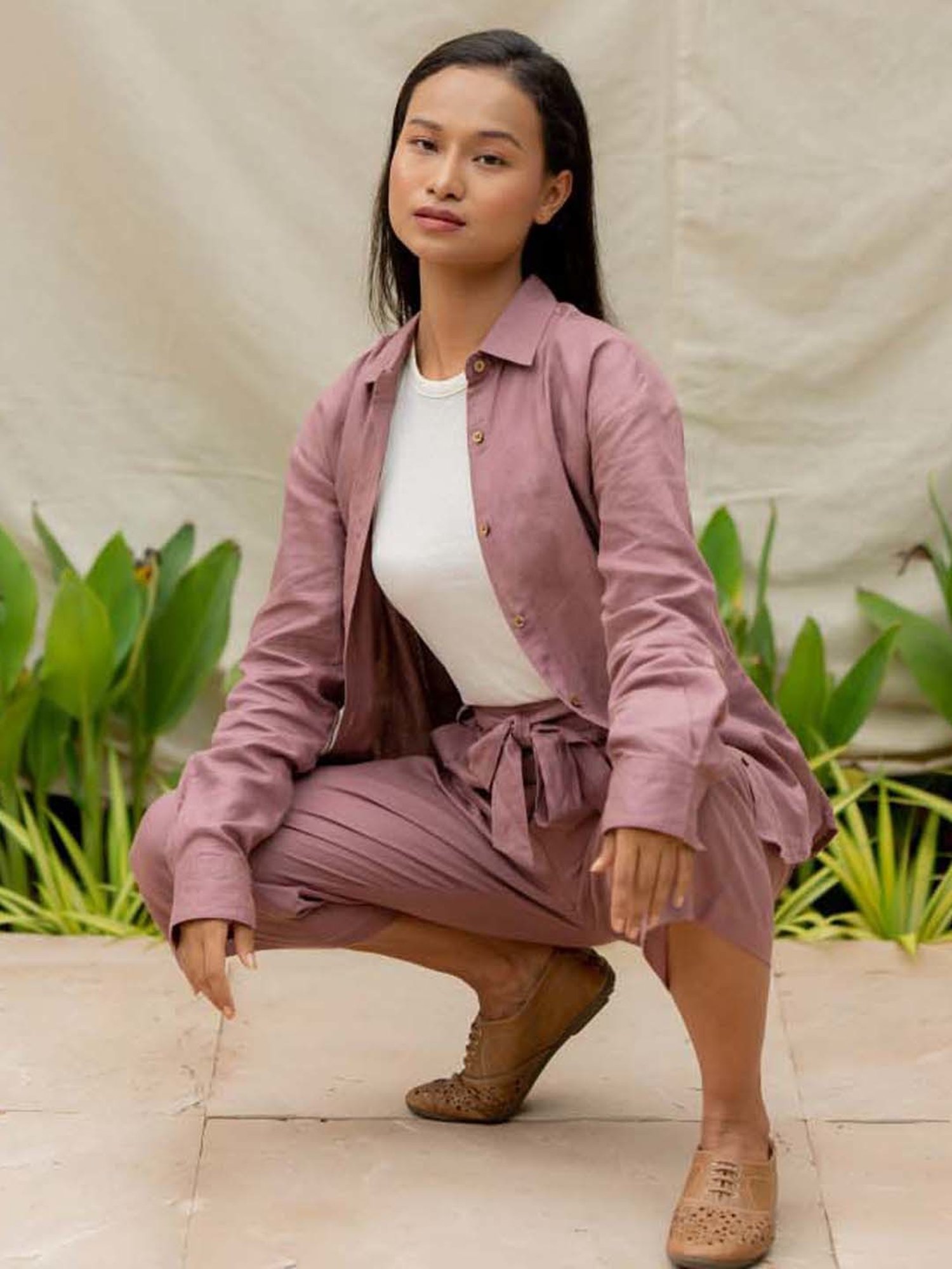 Anousshka Wood Rose Oversized Shirt