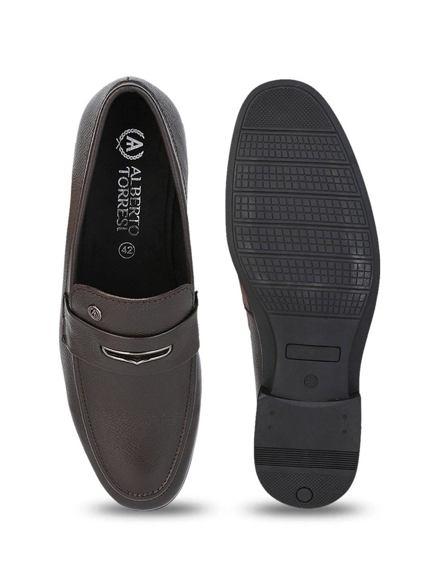 Alberto Torresi Men's Brown Formal Loafers